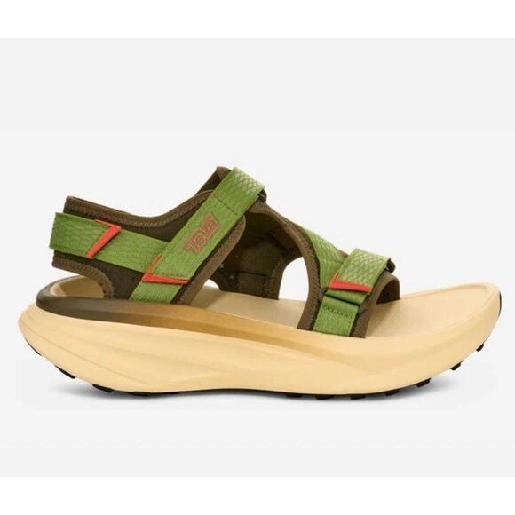 Teva Mens Aventrail R2T Trail Running Sandal Dark Olive / Peridot Size 10.5 - Picture 1 of 15